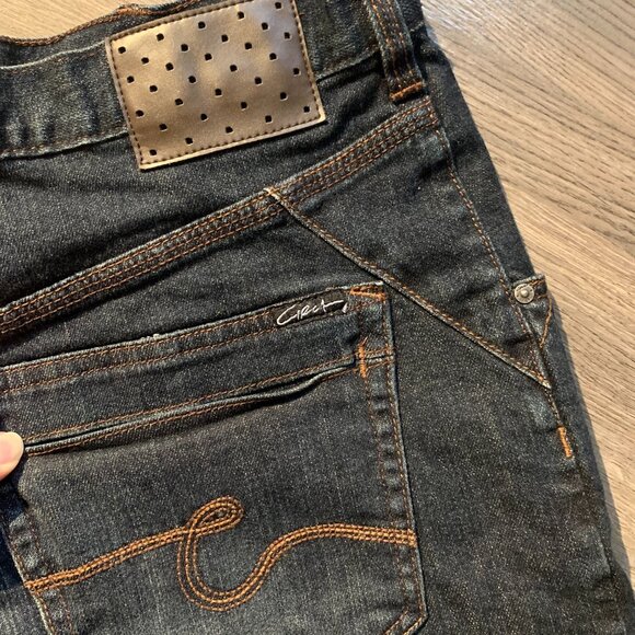 CIRCA Jean Shorts, NEVER WORN, Dark distressed look denim. Relaxed Fit, Men's 32 - Picture 5 of 6